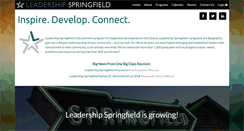 Desktop Screenshot of leadershipspringfield.org